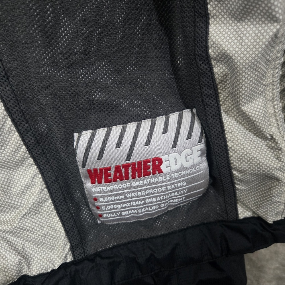 Eddie Bauer Jacket Mens Large Full Zip Waterproof Weatheredge Windbreaker Black - Picture 5 of 12